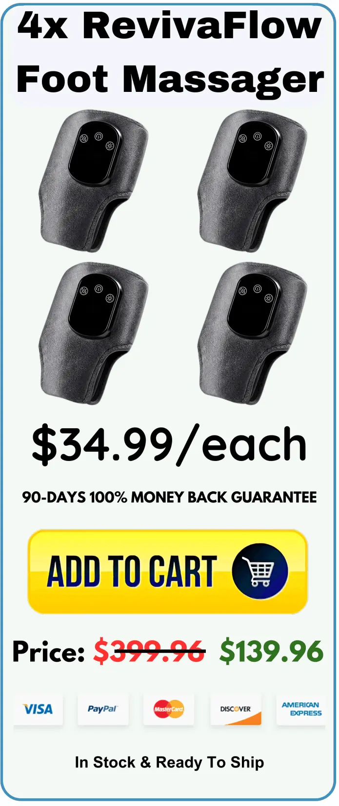 RevivaFlow Foot Massager package price 
